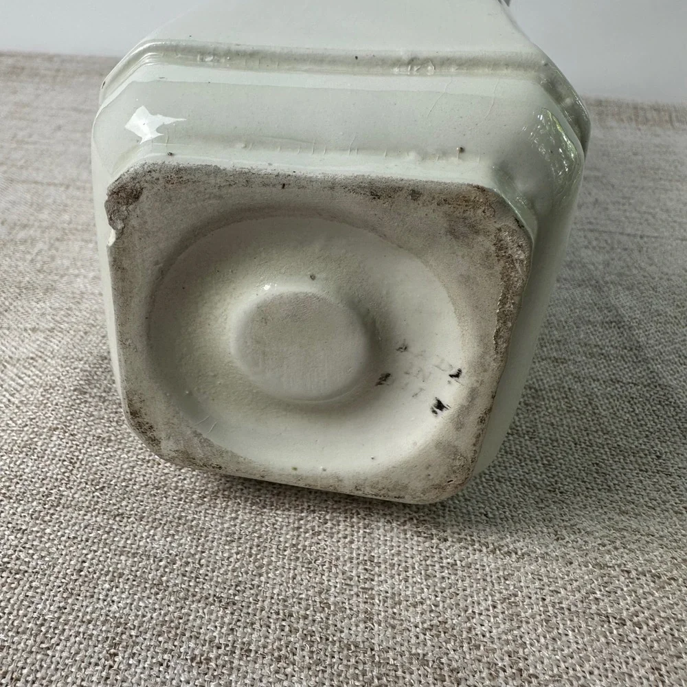 Vintage Ceramiche Nelly Bassano Italy Vase | Hand Painted Botanical Ceramic Vase